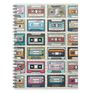 Vintages Kassettendesign Notizblock