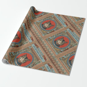 Vintages Katzenleben für Kitty Cat Classic Geschenkpapier