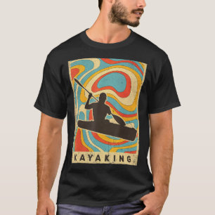 Vintages Kayaking Retro-Poster T-Shirt