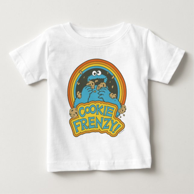 Vintages Keksmonster | Cookie Frenzy Baby T-shirt (Vorderseite)