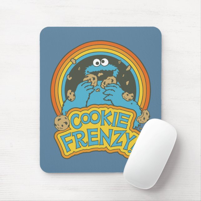Vintages Keksmonster | Cookie Frenzy Mousepad (Mit Mouse)
