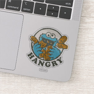 Vintages Keksmonster   Hangry Aufkleber