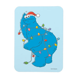 Vintages Keksmonster Weihnachtslicht Magnet