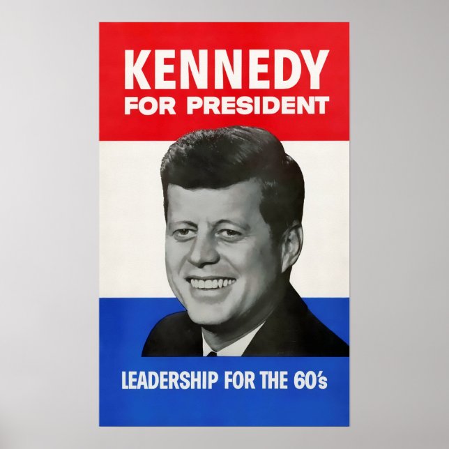 VINTAGES KENNEDY-KAMPAGNSIGN POSTER (Vorne)