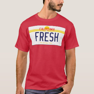 Vintages Kennzeichen für FRISCHES Kalifornien T-Shirt