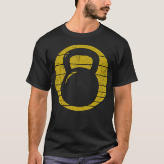 Vintages Kettlebell Funny Fitness Gym Workout Gesc T-Shirt
