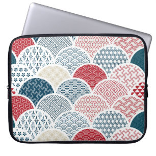Vintages Kimono-Muster Laptopschutzhülle