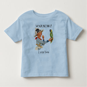 Vintages Kind, Junge Pirat Parrot Bird Kleinkind T-shirt