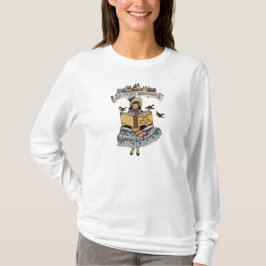 Vintages Kind mit dem Weihnachtsmann buchen T-Shirt