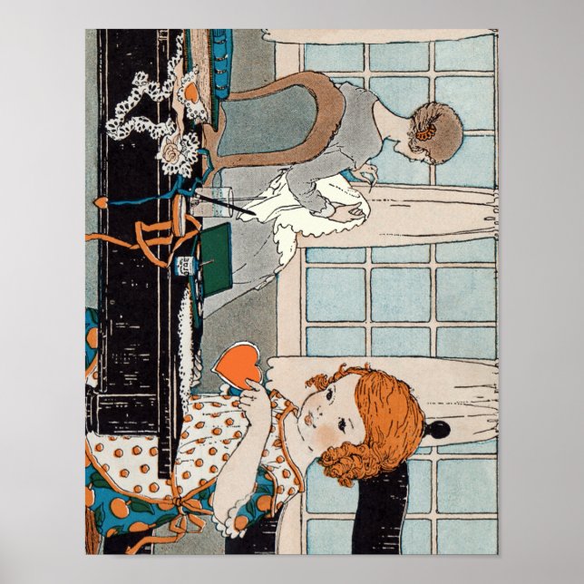 Vintages Kind Valentine Poster (Vorne)