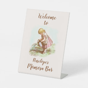 Vintages Kindergarten Kinderdusche Momosa Bar-Zeic Sockelschild