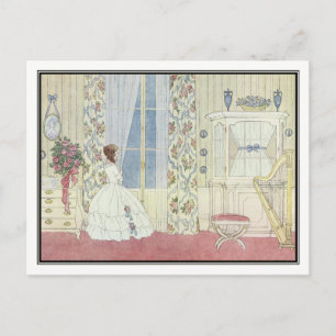 Vintages Kinderzimmer Rhyme von H. Willebeek Le Ma Postkarte