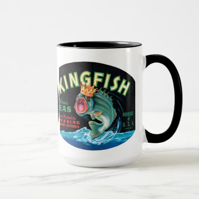 Vintages Kingfischarten-Gütezeichen - Tasse (Rechts)