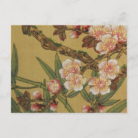 Vintages Kirschblühen asiatische japanische Blume