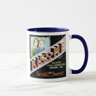 Vintages Kiss-me-Siegel Tasse