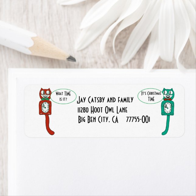 Vintages Kit Kat klopfen niedlich Rücksendeadresse (Insitu)