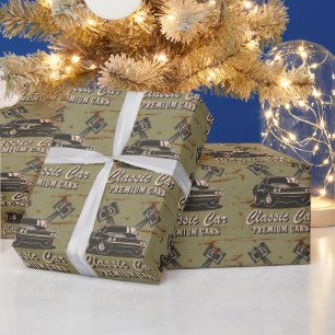 Vintages klassisches Auto Geschenkpapier