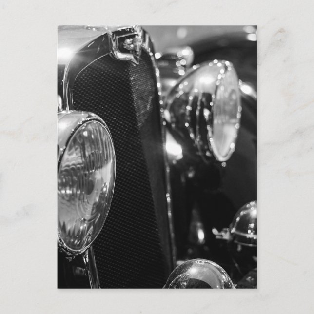 Vintages klassisches Auto Postkarte (Vorderseite)
