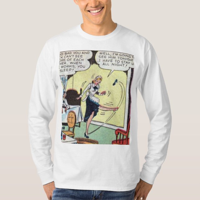Vintages klassisches Comic T-Shirt (Vorderseite)