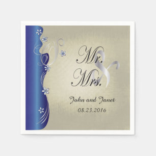 Vintages, klassisches Curvy-Design   Saphir und Si Serviette
