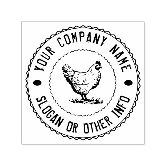 Vintages klassisches ⎢ Personalisiertes Ei Permastempel (Design)