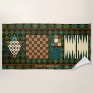 Vintages klassisches Spielbrett - Rustikal Strandtuch