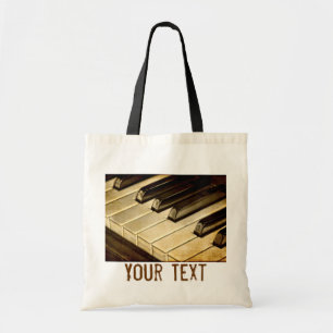 Vintages Klavier befestigt Taschen-Tasche Tragetasche