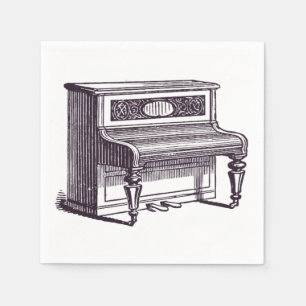 Vintages Klavier Serviette