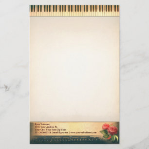 Vintages Klavierdesign Briefpapier