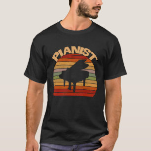 Vintages Klaviermusikinstrument im Retro-Stil T-Shirt