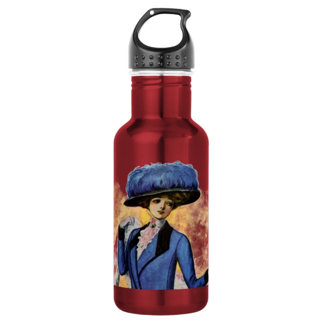 Vintages Kleid Edelstahlflasche (Vorderseite)
