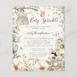 Vintages Kleid Girl Baby Sprinkle Einladung