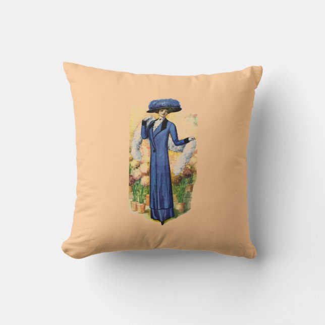 Vintages Kleiderkissen Kissen (Vorderseite)