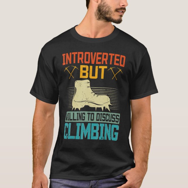 Vintages Kletterklettern Boulderi T-Shirt (Vorderseite)