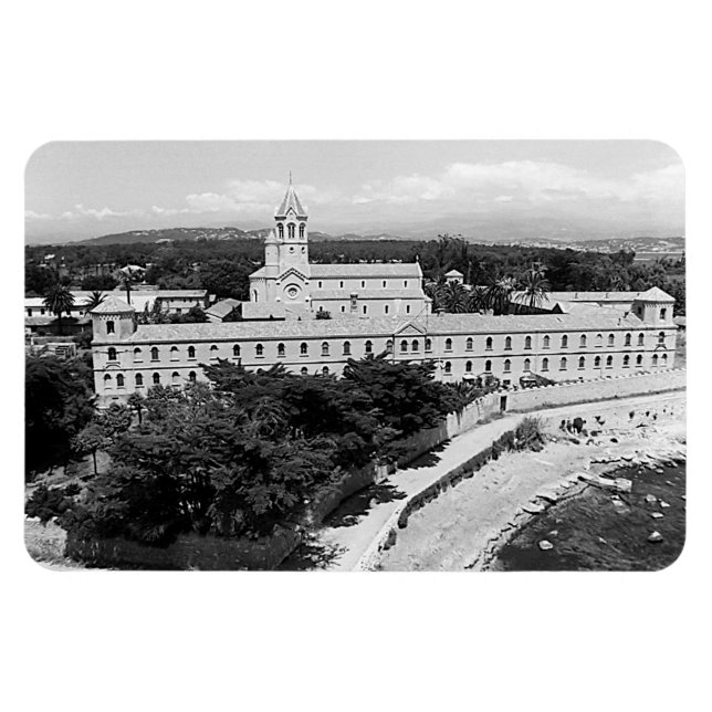 Vintages Kloster von Cannes Saint-Honorat Magnet (Horizontal)