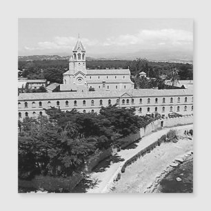 Vintages Kloster von Cannes Saint-Honorat Magnetkarte