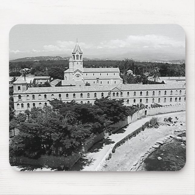 Vintages Kloster von Cannes Saint-Honorat Mousepad (Vorne)