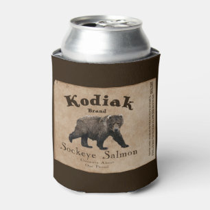 Vintages Kodiak-Lachs-Label Dosenkühler