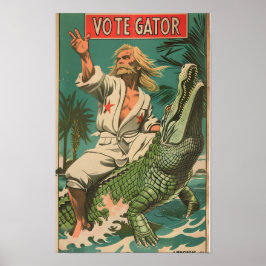 Vintages kommunistisches Propagandaposter mit Man Poster