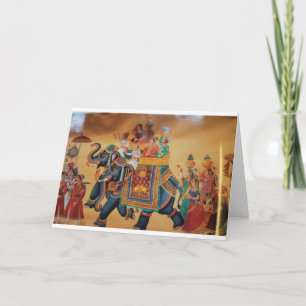 Vintages KÖNIGREICH INDISCHES VERFAHREN Karte