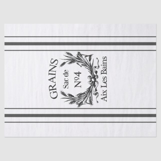 Vintages Korn-Sack-Seidenpapier Seidenpapier (Vorderseite)