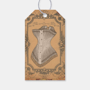 Vintages Korsett Geschenkanhänger