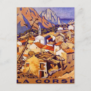 Vintages Korsika, Frankreich - Postkarte