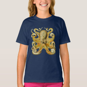 Vintages Kraken, Krake Gamochonia, Ernst Haeckel T-Shirt