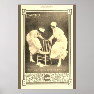 Vintages Krankenpflegeposter Poster