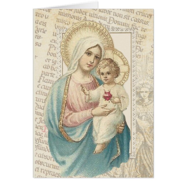 Vintages Kreuz mit Lilientext und Engel (Vorne)