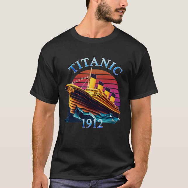 Vintages Kreuzfahrtschiff Titanic Sailing Ship 191 T-Shirt (Vorderseite)