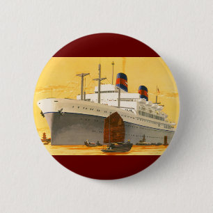 Vintages Kreuzfahrtschiff zum Orient mit Junks-Boo Button