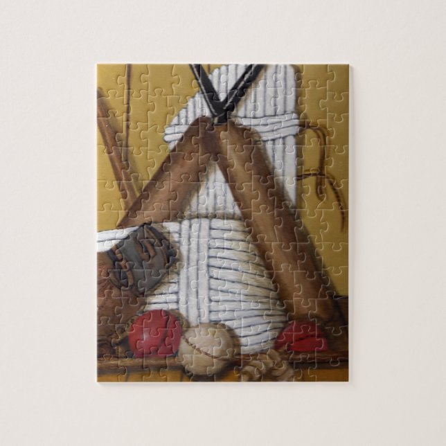 Vintages Kricket Puzzle (Vertikal)