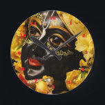 VINTAGES Krishna Indien Kanada Runde Wanduhr<br><div class="desc">Art: Rund (Medium) Es ist Zeit, Ihre Lieblingskunst, Fotos und Text mit einer kundenspezifischen runden Wanduhr von Zazzle vorzuführen. Gekennzeichnet in zwei Größen, wird diese Wanduhr vibrierend mit AcryliPrint®HD Prozess gedruckt, um die hochwertigste Anzeige jedes möglichen Inhalts sicherzustellen. Bestellen Sie diese kundenspezifische runde Wanduhr für Ihre Wände oder geben Sie...</div>